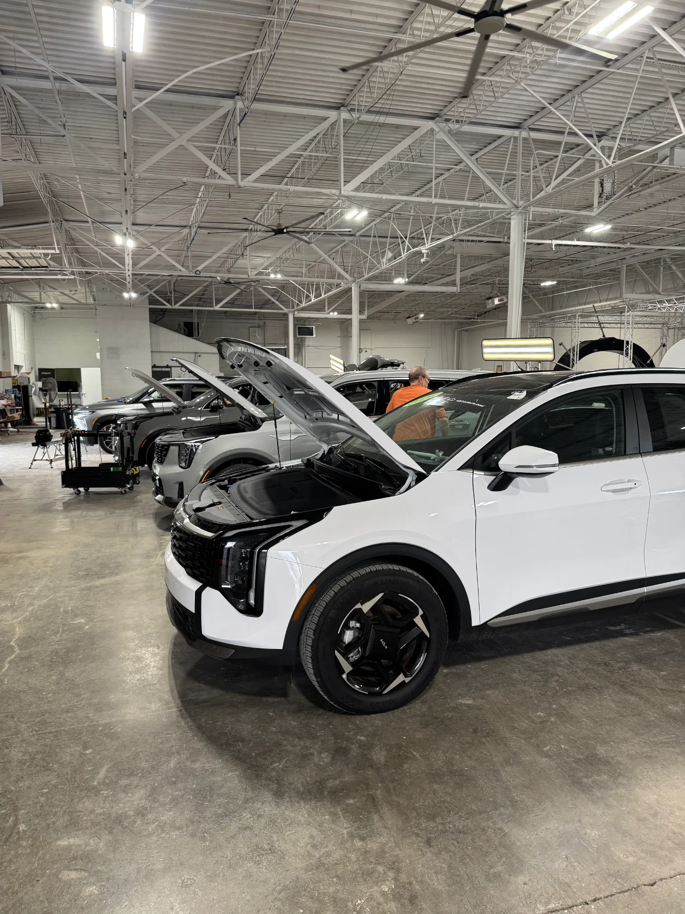 Vehicles in repair after a dealer audit
